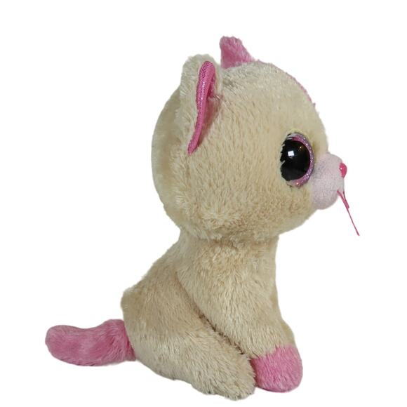 Ty Annabelle Beanie Boo Cat Plush Pink Glitter Eyes RARE Exclusive - Picture 2 of 16